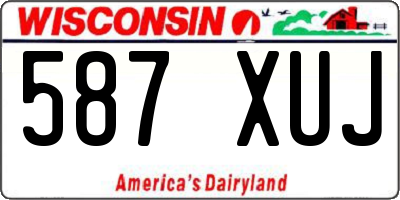WI license plate 587XUJ