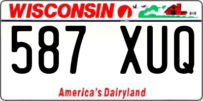 WI license plate 587XUQ