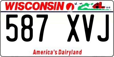 WI license plate 587XVJ