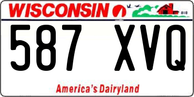 WI license plate 587XVQ