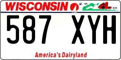 WI license plate 587XYH