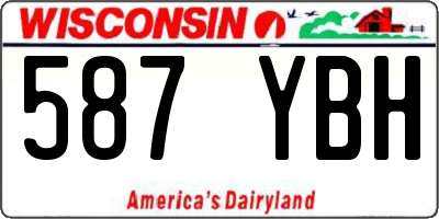 WI license plate 587YBH