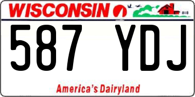 WI license plate 587YDJ