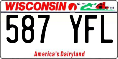 WI license plate 587YFL