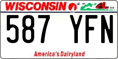 WI license plate 587YFN