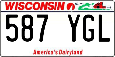 WI license plate 587YGL