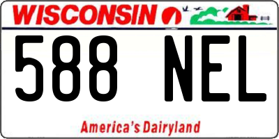 WI license plate 588NEL