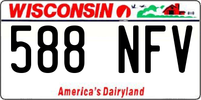 WI license plate 588NFV