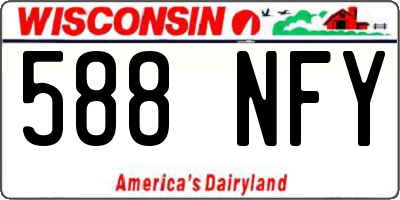WI license plate 588NFY