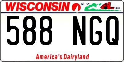 WI license plate 588NGQ