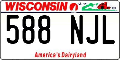 WI license plate 588NJL