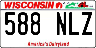WI license plate 588NLZ
