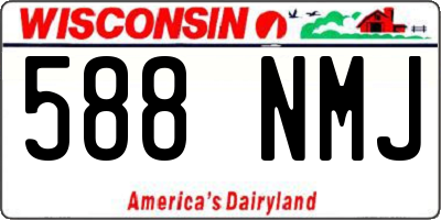 WI license plate 588NMJ