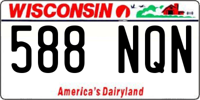 WI license plate 588NQN