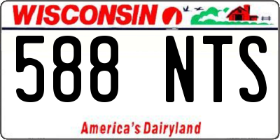 WI license plate 588NTS