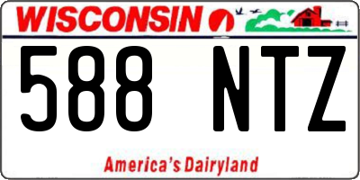 WI license plate 588NTZ