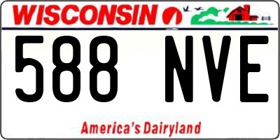 WI license plate 588NVE