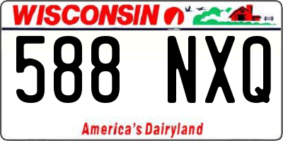 WI license plate 588NXQ