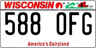 WI license plate 588OFG