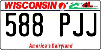 WI license plate 588PJJ