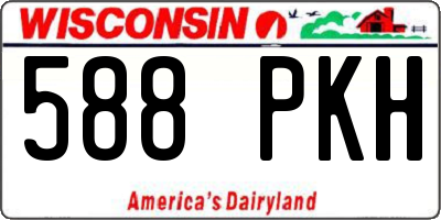 WI license plate 588PKH