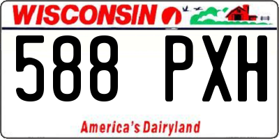 WI license plate 588PXH