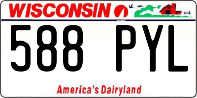 WI license plate 588PYL