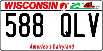 WI license plate 588QLV