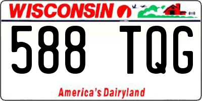 WI license plate 588TQG