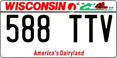 WI license plate 588TTV