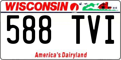 WI license plate 588TVI