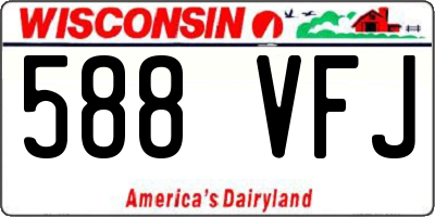 WI license plate 588VFJ
