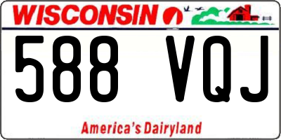 WI license plate 588VQJ