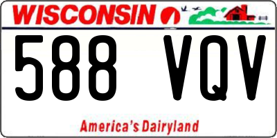 WI license plate 588VQV