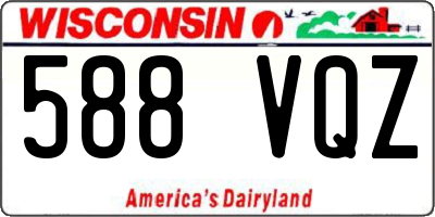 WI license plate 588VQZ