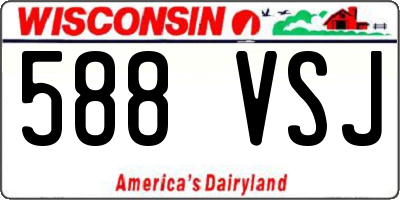 WI license plate 588VSJ