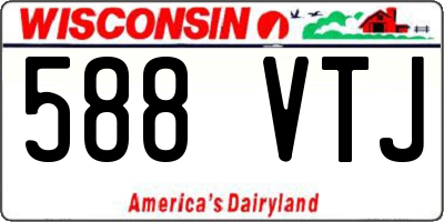 WI license plate 588VTJ