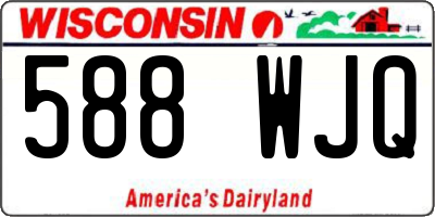 WI license plate 588WJQ