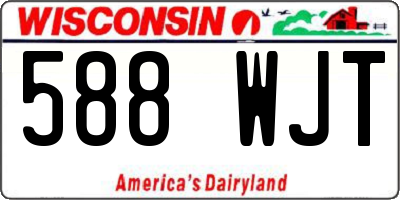 WI license plate 588WJT