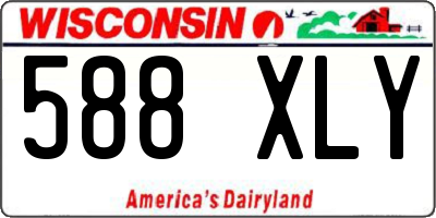 WI license plate 588XLY