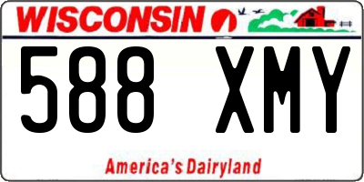 WI license plate 588XMY