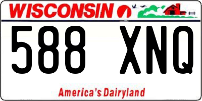 WI license plate 588XNQ