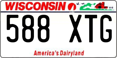 WI license plate 588XTG