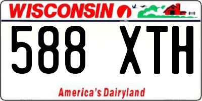 WI license plate 588XTH