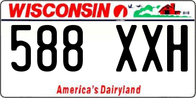 WI license plate 588XXH