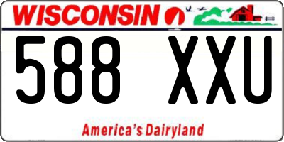 WI license plate 588XXU