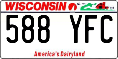 WI license plate 588YFC