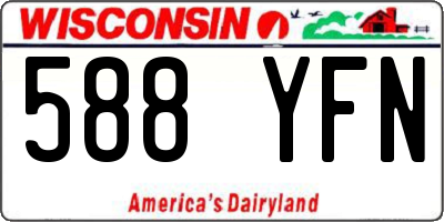 WI license plate 588YFN