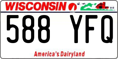 WI license plate 588YFQ