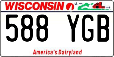 WI license plate 588YGB